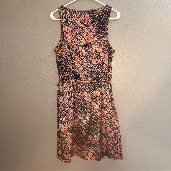 Calvin Klein Dress Womens Size Large Diamond Trimmed Pink Blue Faux Wrap Skirt - Picture 2 of 7